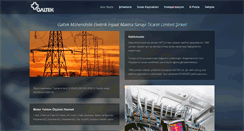 Desktop Screenshot of galtek.com.tr